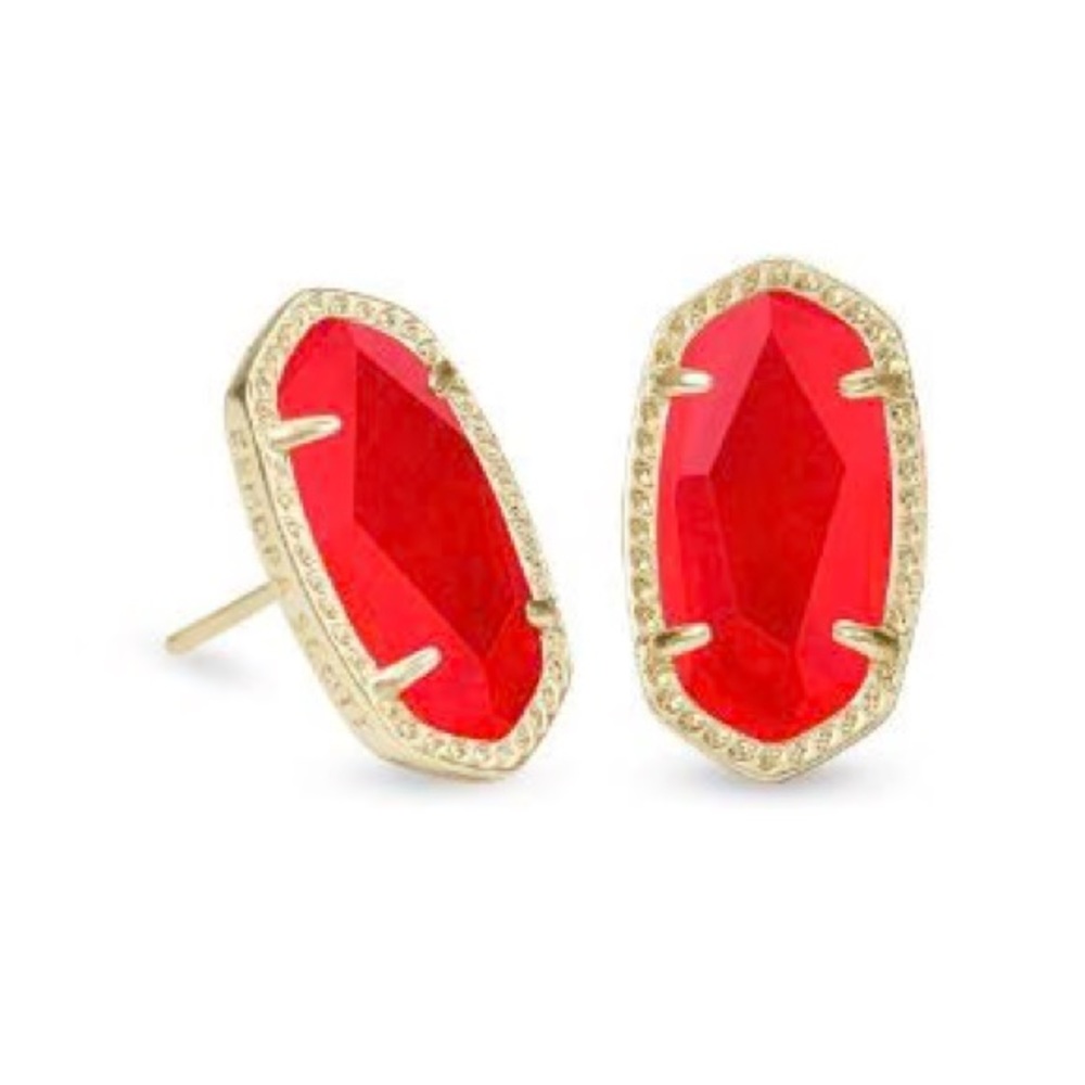 NWT Kendra Scott Red Earrings